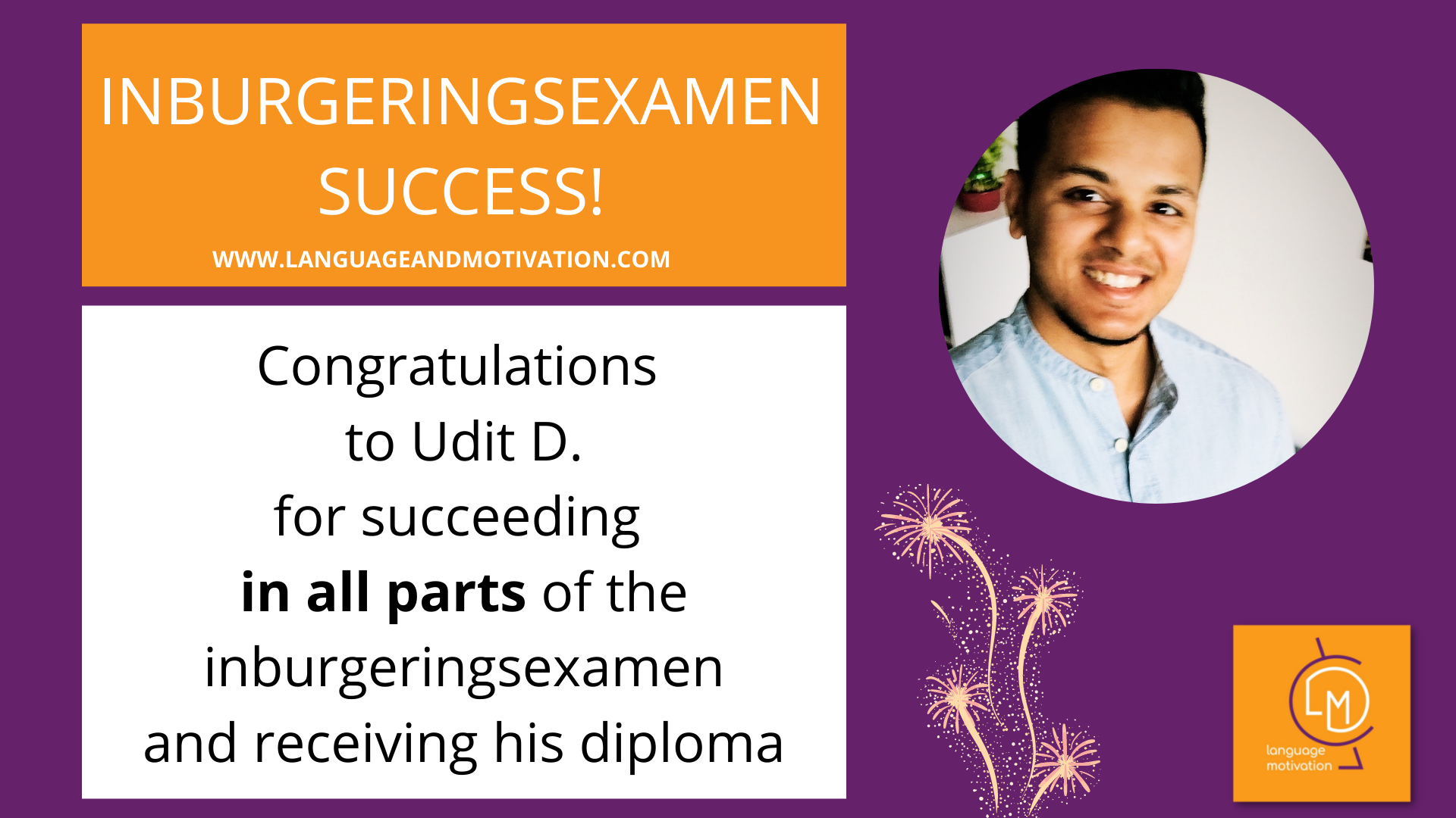 Congratulations to Udit D. for succeeding in all parts of #inburgeringsdiploma