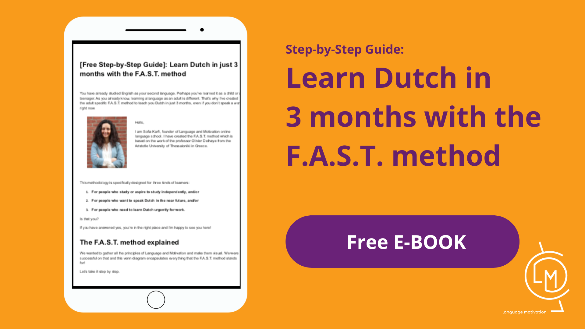 [Free Step-by-Step Guide]: Learn Dutch in just 3 months with the F.A.S.T. method